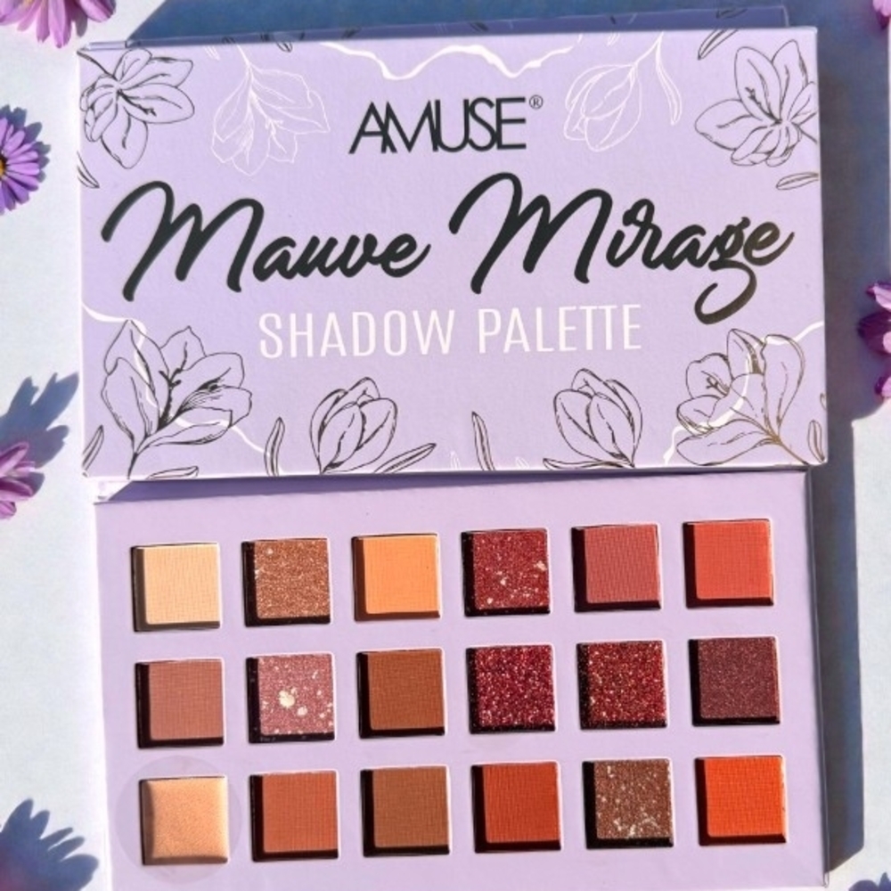 Muse Mauve Mirage Eyeshadow Palette - Mauve, Pink & Peach Tones